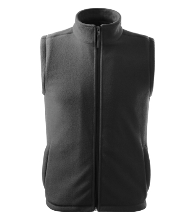 Fleece vest uniseks Next steel gray 36 (brand label)
