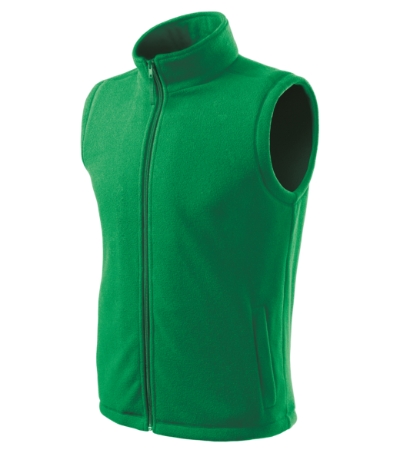Fleece vest uniseks Next azuur blauw - kelly green