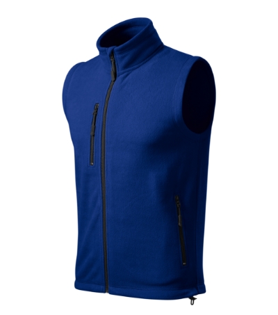 Fleece vest uniseks Exit appel groen - royal blue