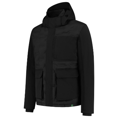 Jas uniseks Puffer Jacket Rewear ink - Zwart