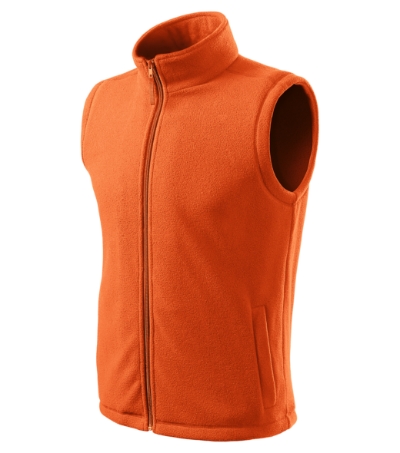 Fleece vest uniseks Next azuur blauw - oranje