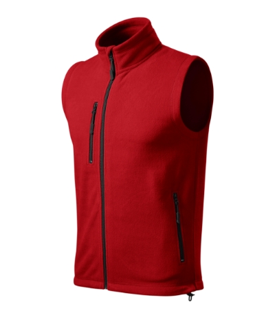 Fleece vest uniseks Exit appel groen - rood