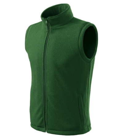 Fleece vest uniseks Next azuur blauw - bottle green