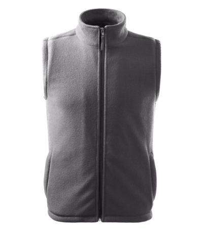 Fleece vest uniseks Next azuur blauw - steel gray