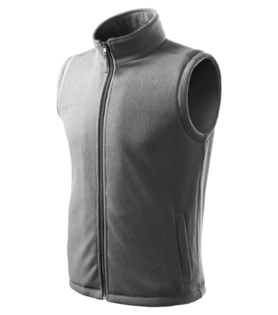 Fleece vest uniseks Next azuur blauw - steel gray