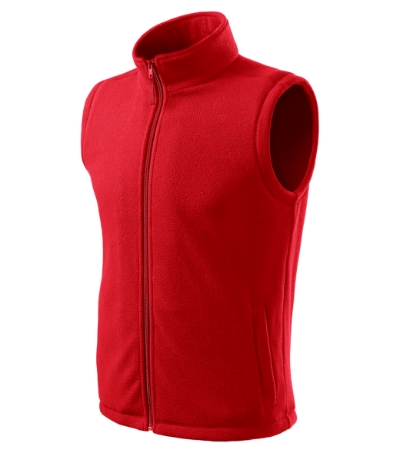 Fleece vest uniseks Next azuur blauw - rood