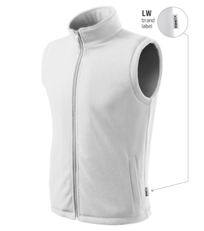 Fleece vest uniseks Next azuur blauw - Wit 00 (brand label)